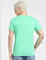 Green Typographic Print Crew Neck T-shirt_404510+4