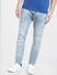 Blue Low Rise Distressed Liam Skinny Jeans_404517+2