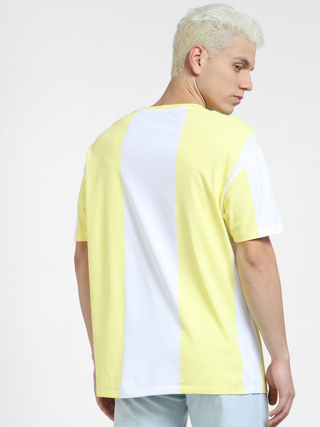コリアグランドセール Fit Boxy Printed Yellow Buy T-shirt Men for WorkUtility&SafetyClothing