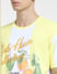 Yellow Printed Boxy Fit T-shirt_404520+5