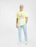 Yellow Printed Boxy Fit T-shirt_404520+6