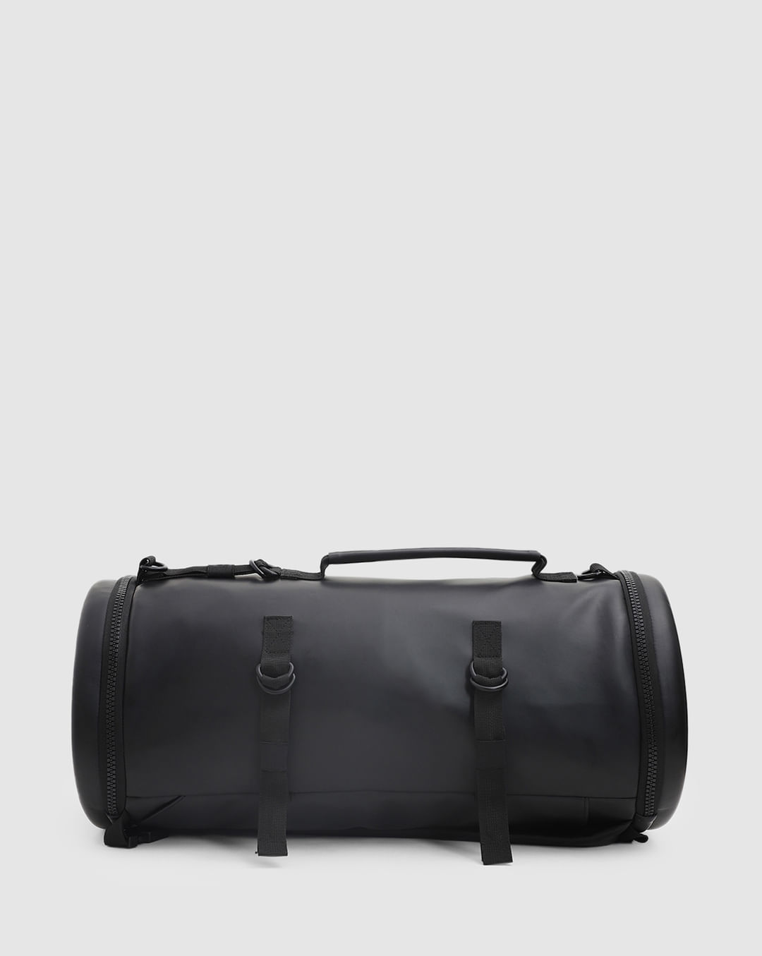 Black Hard Shell PU Duffle Bag