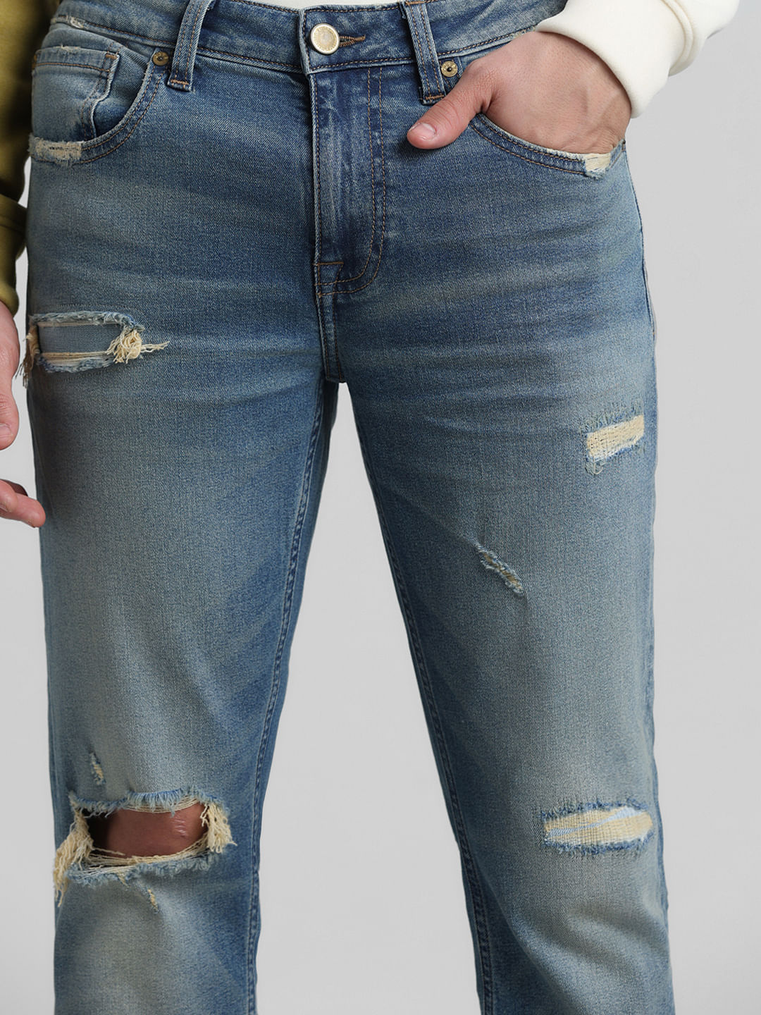 Buy Blue Jeans & Jeggings for Women by Crimsoune club Online | Ajio.com