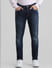 Blue Low Rise Distressed Liam Skinny Jeans_410300+1