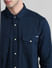 Navy Blue Full Sleeves Shirt_410306+5