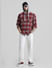 White Mid Rise Clark Regular Fit Jeans_410309+5