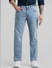 Light Blue Mid Rise Clark Regular Fit Jeans_410310+1