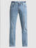 Light Blue Mid Rise Clark Regular Fit Jeans_410310+6