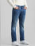 Blue Mid Rise Clark Regular Fit Jeans_410311+2