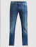 Blue Mid Rise Clark Regular Fit Jeans_410311+6