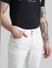 White Low Rise Glenn Slim Fit Jeans_410312+4