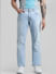Light Blue Mid Rise Clark Regular Fit Jeans_410313+1