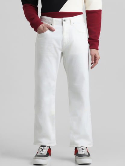 White High Rise Ray Bootcut Jeans