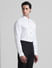 White Printed Formal Full Sleeves Shirt_410322+3