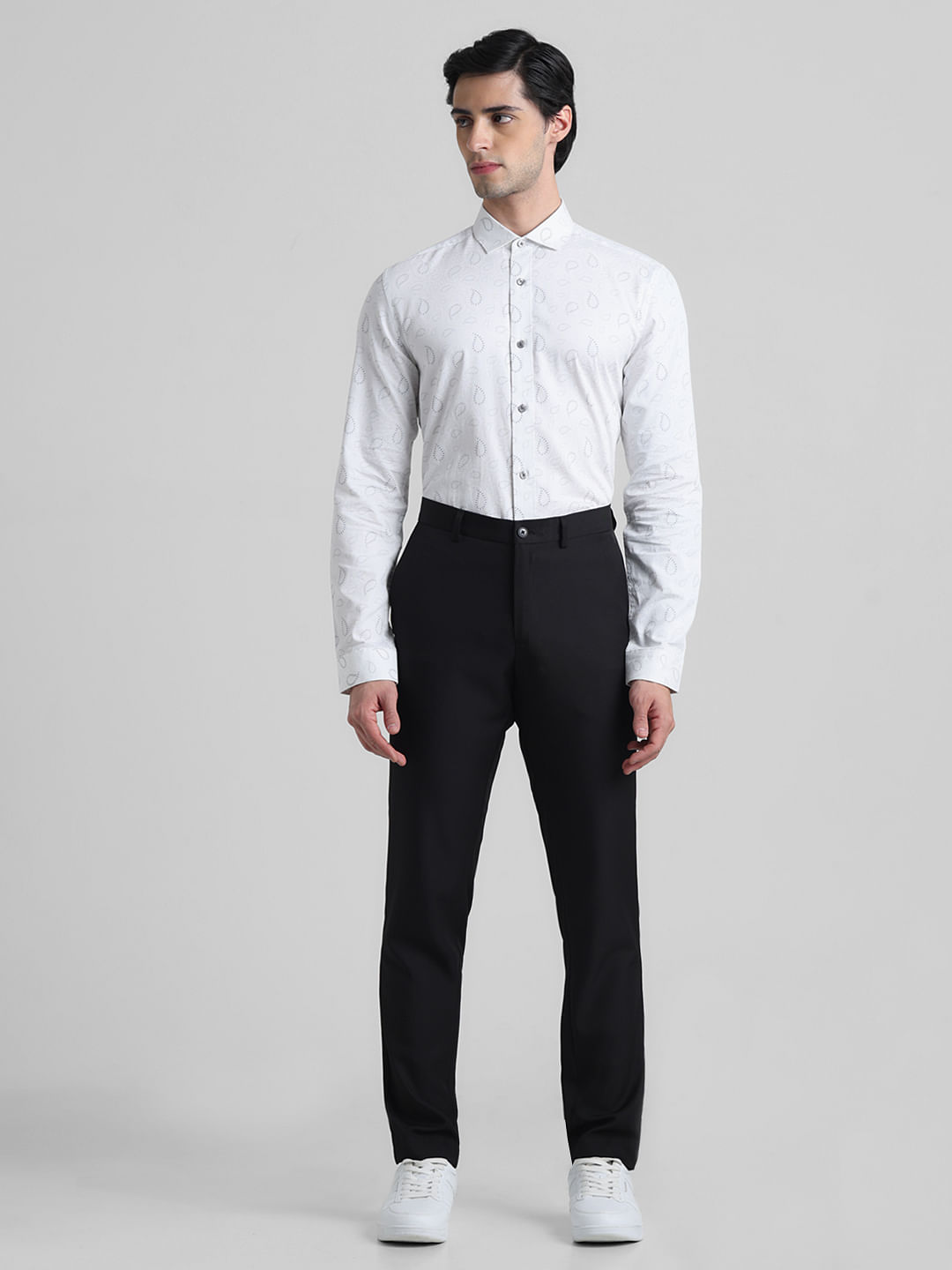 Jeans & Trousers | Cross Print formal Trouser | Freeup
