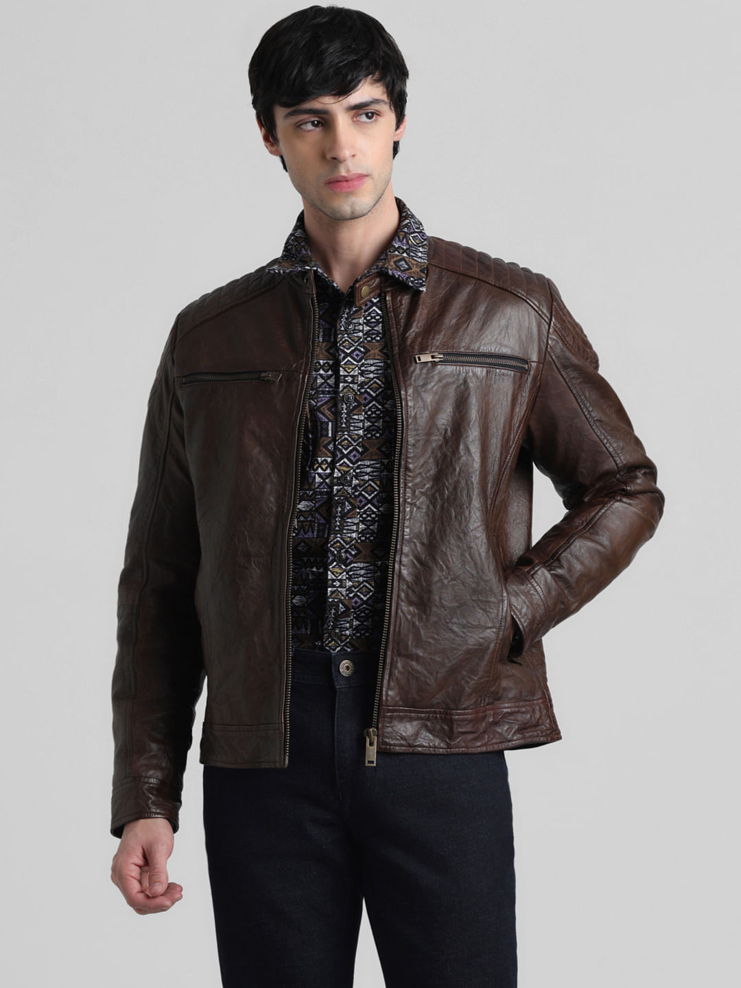 Leather Jacket - Athletic apparel