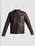 Dark Brown Leather Jacket_410324+7