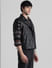 Black Leather Sleeveless Biker Jacket_410325+3
