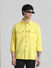 Yellow Patch Pocket Oversized Shirt_410330+1