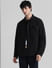 Black Oversized Knitted Shirt_410332+2