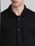 Black Oversized Knitted Shirt_410332+5