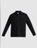 Black Oversized Knitted Shirt_410332+7