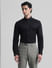 Black Slim Fit Formal Shirt_410334+2