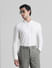 White Knitted Full Sleeves Shirt_410344+1
