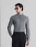 Grey Knitted Full Sleeves Shirt_410346+1
