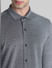 Grey Knitted Full Sleeves Shirt_410346+5
