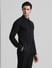 Black Knitted Full Sleeves Shirt_410347+3