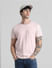 Light Pink Crew Neck T-shirt_410352+1