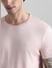 Light Pink Crew Neck T-shirt_410352+5