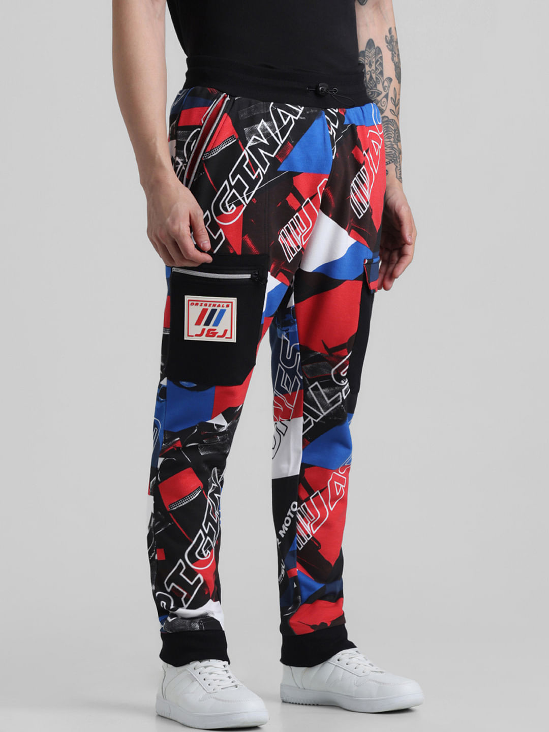 Patterned sweatpants hot sale