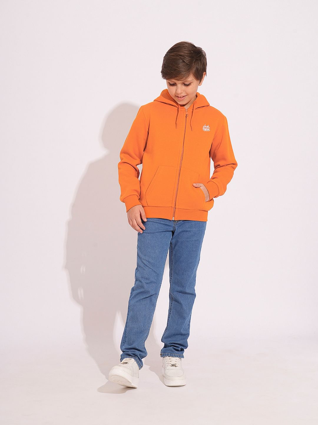 Boys orange sweatshirt best sale