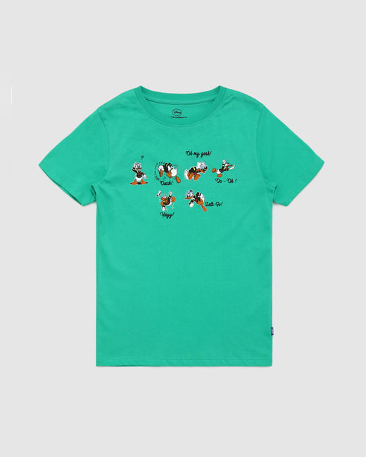Boys X Donald Duck Green Donald Duck Print T-shirt