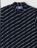 Boys Navy Blue Logo Print Full Sleeves Shirt