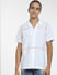 White Check Short Sleeves Shirt_407038+2