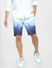White Low Rise Printed Chino Shorts_407043+2