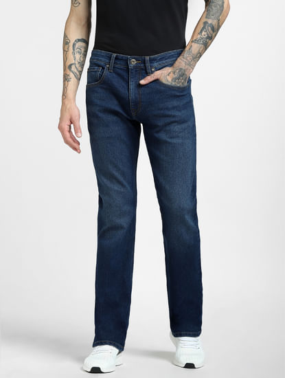 Blue Low Rise Bootcut Jeans 