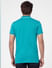 Green Knit Polo Neck T-shirt_393721+4
