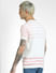 White Striped Knit Crew Neck T-shirt_393731+4