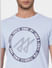 Blue Graphic Print Crew Neck T-shirt_393732+5