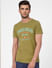 Green Graphic Print Crew Neck T-shirt_393736+2
