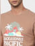 Brown Graphic Print Crew Neck T-shirt_393737+5