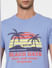 Blue Graphic Print Crew Neck T-shirt_393738+5