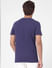 Blue Graphic Print Crew Neck T-shirt_393743+4