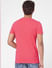 Pink Graphic Print Crew Neck T-shirt_393747+4