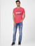 Pink Graphic Print Crew Neck T-shirt_393747+6