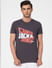 Black Graphic Print Crew Neck T-shirt_393751+2